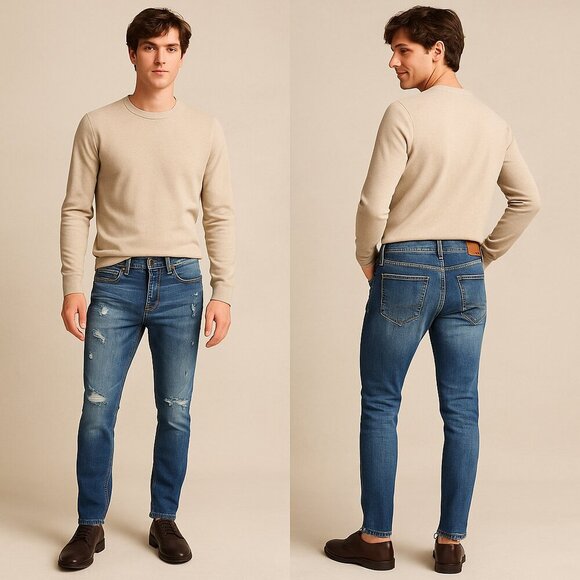 Aeropostale Other - AEROPOSTALE 🕶️ Men’s Distressed Skinny Jeans – Size 28x30 👖🔥